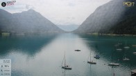 Archiv Foto Webcam Pertisau: Blick vom Hotel Post auf den Achensee 09:00