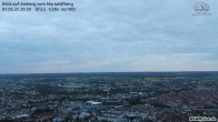 Archiv Foto Webcam Amberg vom Mariahilfberg 19:00