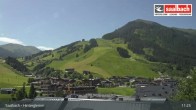 Archiv Foto Webcam Hinterglemm: Ort und Talstation Seilbahn 10:00