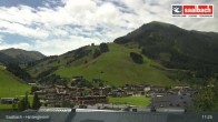 Archiv Foto Webcam Hinterglemm: Ort und Talstation Seilbahn 10:00