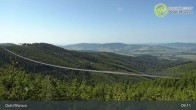 Archiv Foto Webcam Dolní Morava: Sneznik Bergstation und Hängebrücke 08:00