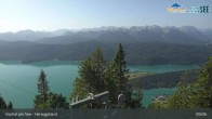 Archiv Foto Webcam Blick vom Herzogstand auf den Kochelsee 08:00