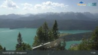 Archiv Foto Webcam Blick vom Herzogstand auf den Kochelsee 10:00