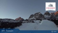 Archiv Foto Webcam 3 Zinnen Dolomiten: Kreuzbergpass 07:00