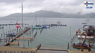 Archived image Webcam Union Yacht Club at Attersee 13:00