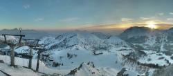 Archived image Webcam Nassfeld: Panoramic view Gartnerkofel 17:00