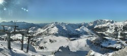 Archived image Webcam Nassfeld: Panoramic view Gartnerkofel 09:00