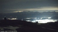 Archiv Foto Webcam Blick vom Gerlitzen Gipfel 23:00