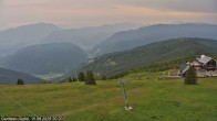 Archiv Foto Webcam Gerlitzen Gipfel: Blick Alpengasthof 19:00