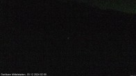 Archiv Foto Webcam Gerlitzen Mittelstation: Schirmbar und Sonnenarena 01:00