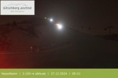 Archived image Webcam Gitschberg Ski Resort: View Nesselbahn 23:00