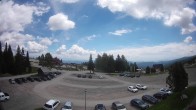 Archived image Webcam Parking lot, skiresort Hochrindl 11:00