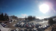 Archived image Webcam Parking lot, skiresort Hochrindl 09:00