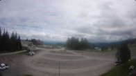 Archived image Webcam Parking lot, skiresort Hochrindl 11:00