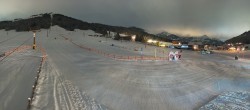 Archived image Webcam Panorama valley station, skiresort Pillersee 23:00