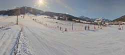 Archived image Webcam Panorama valley station, skiresort Pillersee 11:00