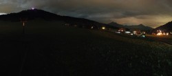 Archived image Webcam Panorama valley station, skiresort Pillersee 23:00