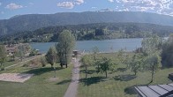 Archiv Foto Webcam Pressegger See: Schluga Strandbad 15:00