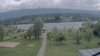 Archiv Foto Webcam Pressegger See: Schluga Strandbad 13:00