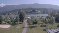 Archiv Foto Webcam Pressegger See: Schluga Strandbad 15:00