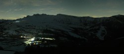 Archived image Webcam Seiser Alm - panoramic view 23:00
