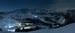 Archived image Webcam Seiser Alm - panoramic view 23:00