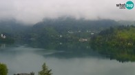 Archiv Foto Webcam Bled: Blick auf See und Burg 02:00