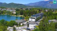 Archiv Foto Webcam Bled: Blick auf See und Burg 11:00