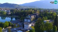 Archiv Foto Webcam Bled: Blick auf See und Burg 06:00