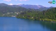Archiv Foto Webcam Bled: Blick auf See und Burg 07:00