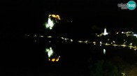Archiv Foto Webcam Bled: Blick auf See und Burg 23:00