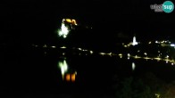 Archiv Foto Webcam Bled: Blick auf See und Burg 01:00
