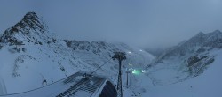 Archiv Foto Webcam Sölden Rettenbachgletscher: Weltcupstrecke an der Schwarze Schneid Bahn 23:00