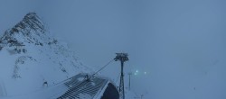 Archiv Foto Webcam Sölden Rettenbachgletscher: Weltcupstrecke an der Schwarze Schneid Bahn 01:00