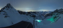 Archiv Foto Webcam Sölden Rettenbachgletscher: Weltcupstrecke an der Schwarze Schneid Bahn 23:00