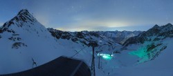 Archiv Foto Webcam Sölden Rettenbachgletscher: Weltcupstrecke an der Schwarze Schneid Bahn 03:00