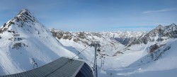 Archiv Foto Webcam Sölden Rettenbachgletscher: Weltcupstrecke an der Schwarze Schneid Bahn 13:00