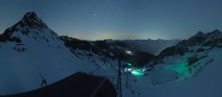 Archiv Foto Webcam Sölden Rettenbachgletscher: Weltcupstrecke an der Schwarze Schneid Bahn 01:00