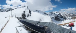 Archiv Foto Webcam Sölden Rettenbachgletscher: Weltcupstrecke an der Schwarze Schneid Bahn 11:00