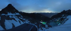 Archiv Foto Webcam Sölden Rettenbachgletscher: Weltcupstrecke an der Schwarze Schneid Bahn 23:00