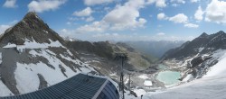 Archiv Foto Webcam Sölden Rettenbachgletscher: Weltcupstrecke an der Schwarze Schneid Bahn 09:00