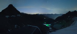 Archiv Foto Webcam Sölden Rettenbachgletscher: Weltcupstrecke an der Schwarze Schneid Bahn 01:00