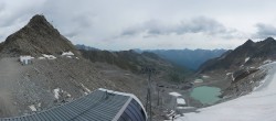 Archiv Foto Webcam Sölden Rettenbachgletscher: Weltcupstrecke an der Schwarze Schneid Bahn 09:00