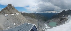 Archiv Foto Webcam Sölden Rettenbachgletscher: Weltcupstrecke an der Schwarze Schneid Bahn 11:00