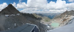 Archiv Foto Webcam Sölden Rettenbachgletscher: Weltcupstrecke an der Schwarze Schneid Bahn 13:00