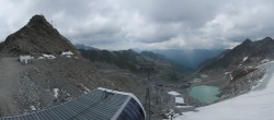 Archiv Foto Webcam Sölden Rettenbachgletscher: Weltcupstrecke an der Schwarze Schneid Bahn 17:00