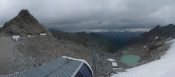 Archiv Foto Webcam Sölden Rettenbachgletscher: Weltcupstrecke an der Schwarze Schneid Bahn 09:00