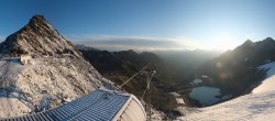 Archiv Foto Webcam Sölden Rettenbachgletscher: Weltcupstrecke an der Schwarze Schneid Bahn 05:00