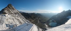 Archiv Foto Webcam Sölden Rettenbachgletscher: Weltcupstrecke an der Schwarze Schneid Bahn 06:00