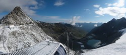 Archiv Foto Webcam Sölden Rettenbachgletscher: Weltcupstrecke an der Schwarze Schneid Bahn 07:00
